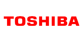 Abgebildet ist das Logo von Toshiba.