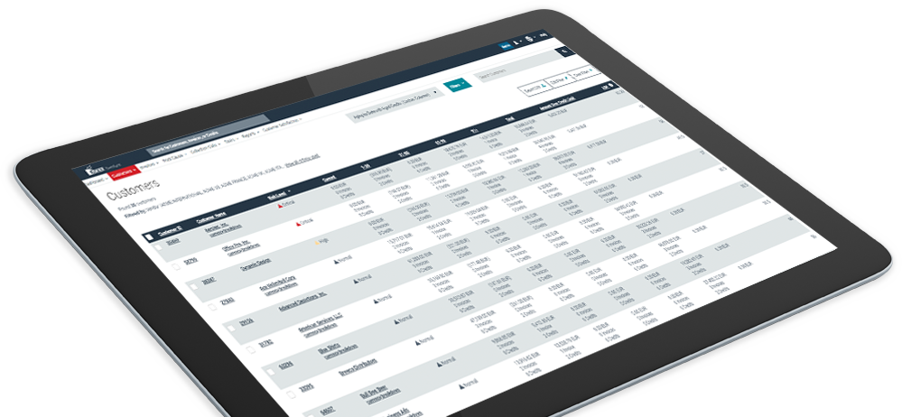 Ein Tablet-Computer mit der Esker Software Ein Tablet-Computer mit der Esker Software