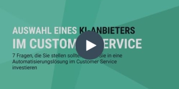 Webinar: Auswahl eines KI-Anbieters im Customer Service