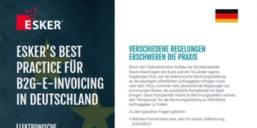 Esker’s Best Practice für B2G-E-Invoicing in Deutschland