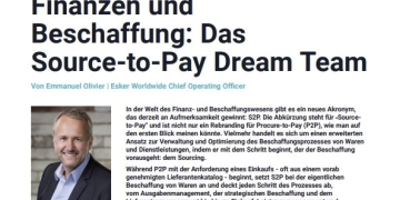 Finanzen und Beschaffung: Das Source-to-Pay Dream Team