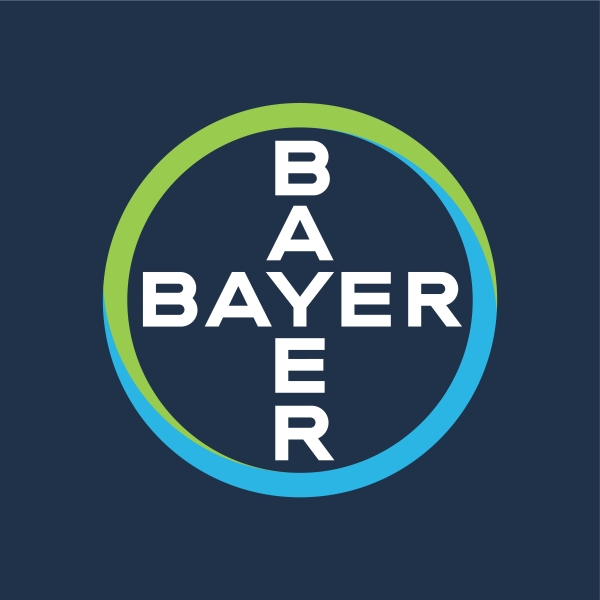 Das Logo der Bayer AG